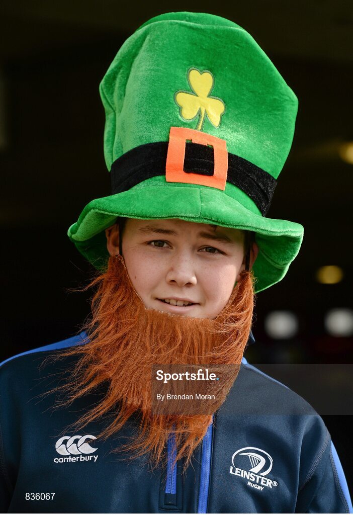 22 February 2014; Ireland supporter Robbie Shaw, from Longford, at the game. RBS Six Nations Rugby Championship, England v Ireland. Twickenham Stadium, Twickenham, London, England. Picture credit: Brendan Moran / SPORTSFILE