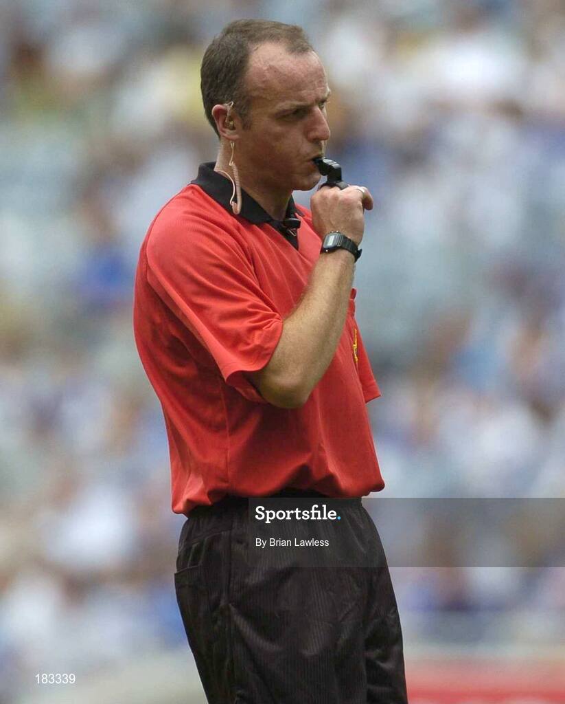 17 July 2005; Referee Cormac Reilly during the match. Leinster Minor Football Championship Final, Offaly v Laois, Croke Park, Dublin. Picture credit; Brian Lawless / SPORTSFILE