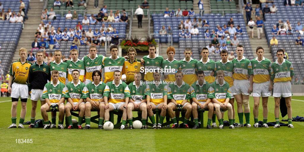 17 July 2005; The Offaly minor squad. Leinster Minor Football Championship Final, Offaly v Laois, Croke Park, Dublin. Picture credit; Brendan Moran / SPORTSFILE