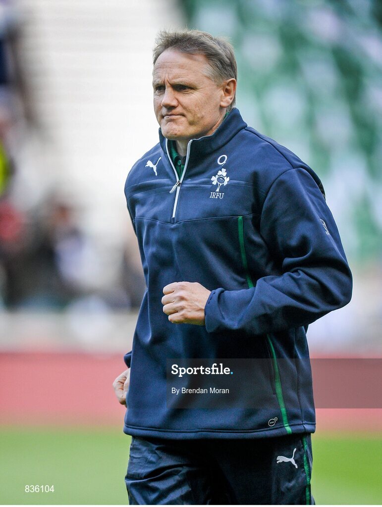 22 February 2014; Ireland head coach Joe Schmidt. RBS Six Nations Rugby Championship, England v Ireland. Twickenham Stadium, Twickenham, London, England. Picture credit: Brendan Moran / SPORTSFILE