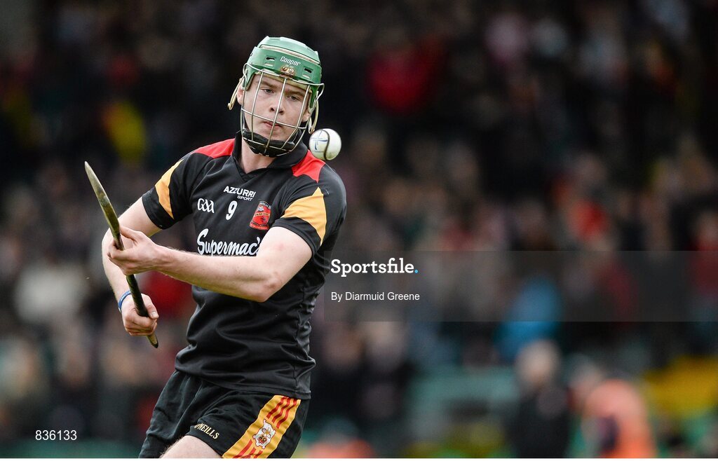 22 February 2014; Ronan Lynch, Ard Scoil Ris, takes a free. Dr. Harty Cup Final, Scoil na Trionoide Naofa, Doon v Ard Scoil Ris, Limerick. Gaelic Grounds, Limerick. Picture credit: Diarmuid Greene / SPORTSFILE