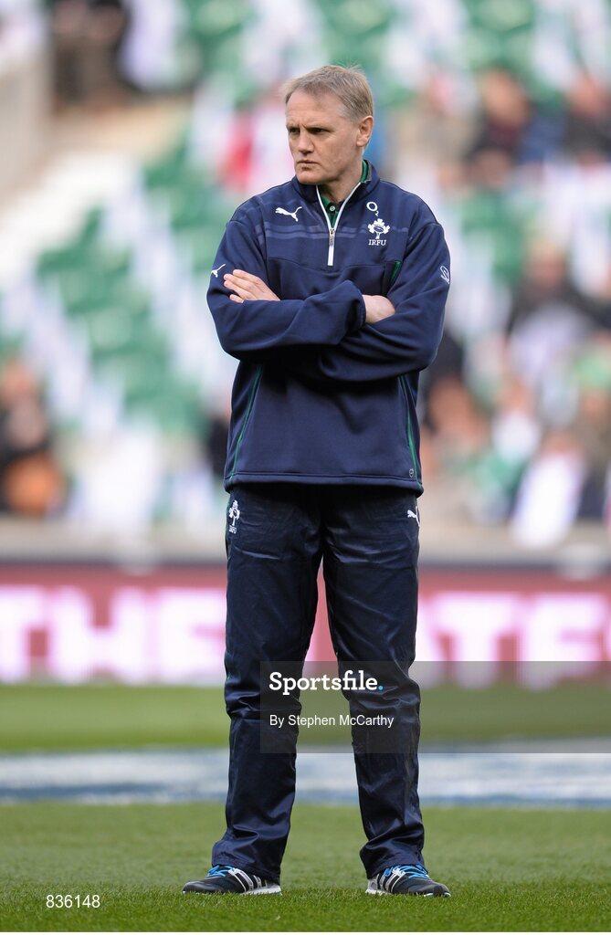 22 February 2014; Ireland head coach Joe Schmidt. RBS Six Nations Rugby Championship, England v Ireland, Twickenham Stadium, Twickenham, London, England. Picture credit: Stephen McCarthy / SPORTSFILE