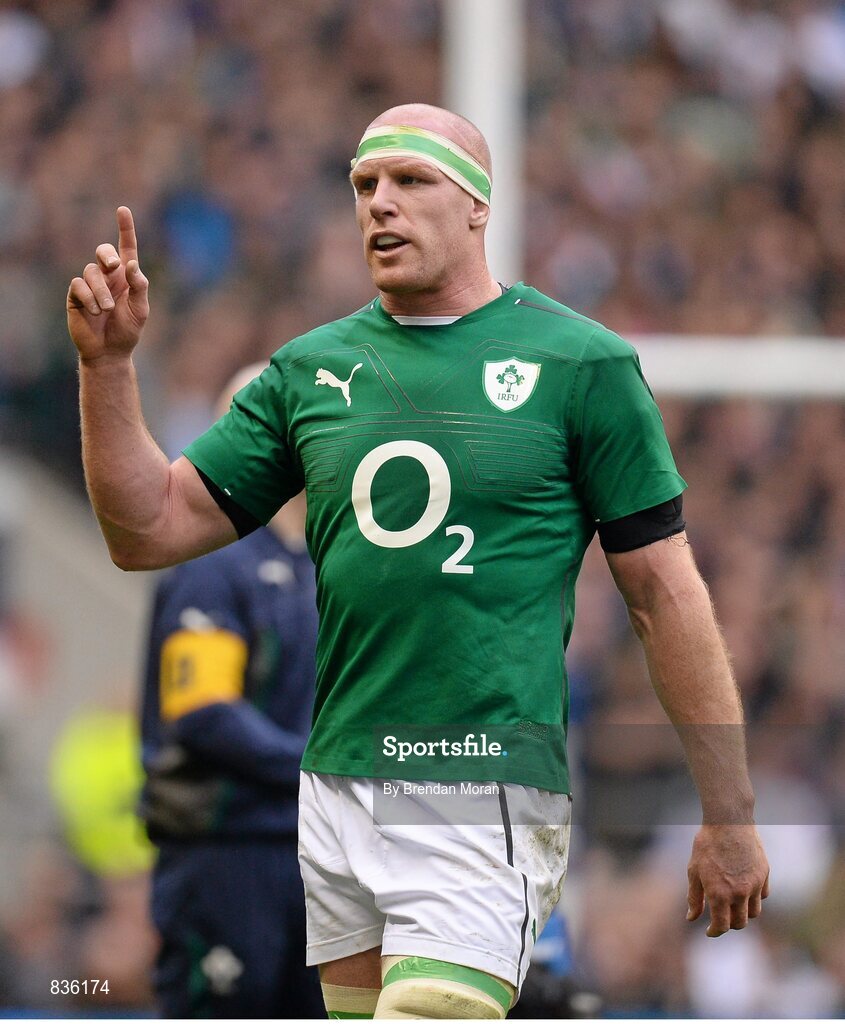 22 February 2014; Paul O'Connell, Ireland, during the game. RBS Six Nations Rugby Championship, England v Ireland, Twickenham Stadium, Twickenham, London, England. Picture credit: Brendan Moran / SPORTSFILE