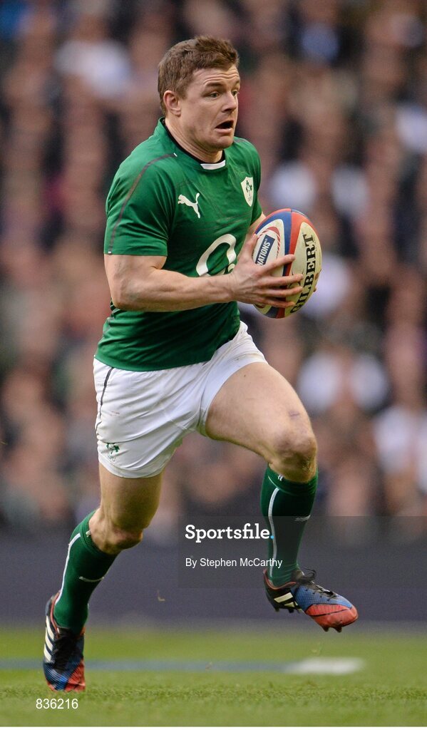 22 February 2014; Brian O'Driscoll, Ireland. RBS Six Nations Rugby Championship, England v Ireland, Twickenham Stadium, Twickenham, London, England. Picture credit: Stephen McCarthy / SPORTSFILE