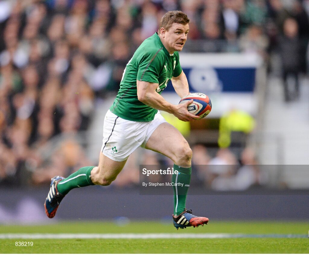22 February 2014; Brian O'Driscoll, Ireland. RBS Six Nations Rugby Championship, England v Ireland, Twickenham Stadium, Twickenham, London, England. Picture credit: Stephen McCarthy / SPORTSFILE