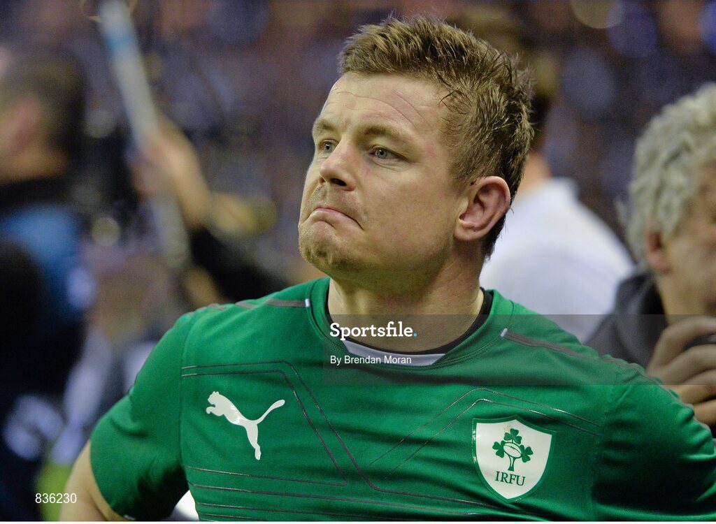 22 February 2014; Brian O'Driscoll, Ireland, after the game. RBS Six Nations Rugby Championship, England v Ireland, Twickenham Stadium, Twickenham, London, England. Picture credit: Brendan Moran / SPORTSFILE