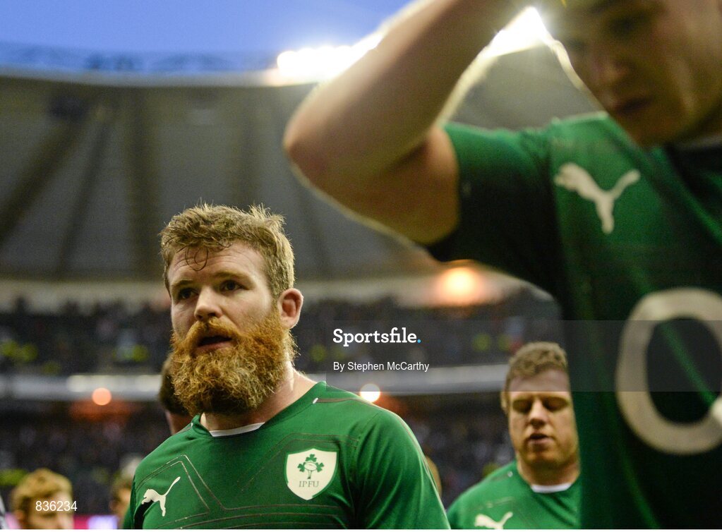 22 February 2014; Ireland's Gordon D'Arcy after the game. RBS Six Nations Rugby Championship, England v Ireland, Twickenham Stadium, Twickenham, London, England. Picture credit: Stephen McCarthy / SPORTSFILE
