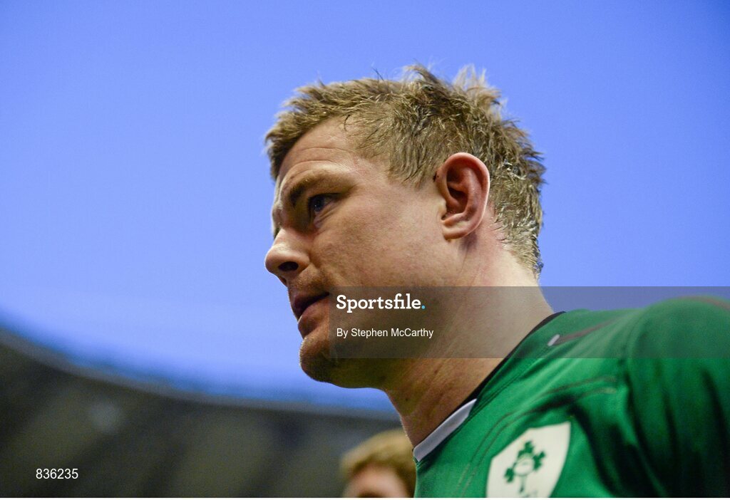 22 February 2014; Ireland's Brian O'Driscoll after the game. RBS Six Nations Rugby Championship, England v Ireland, Twickenham Stadium, Twickenham, London, England. Picture credit: Stephen McCarthy / SPORTSFILE