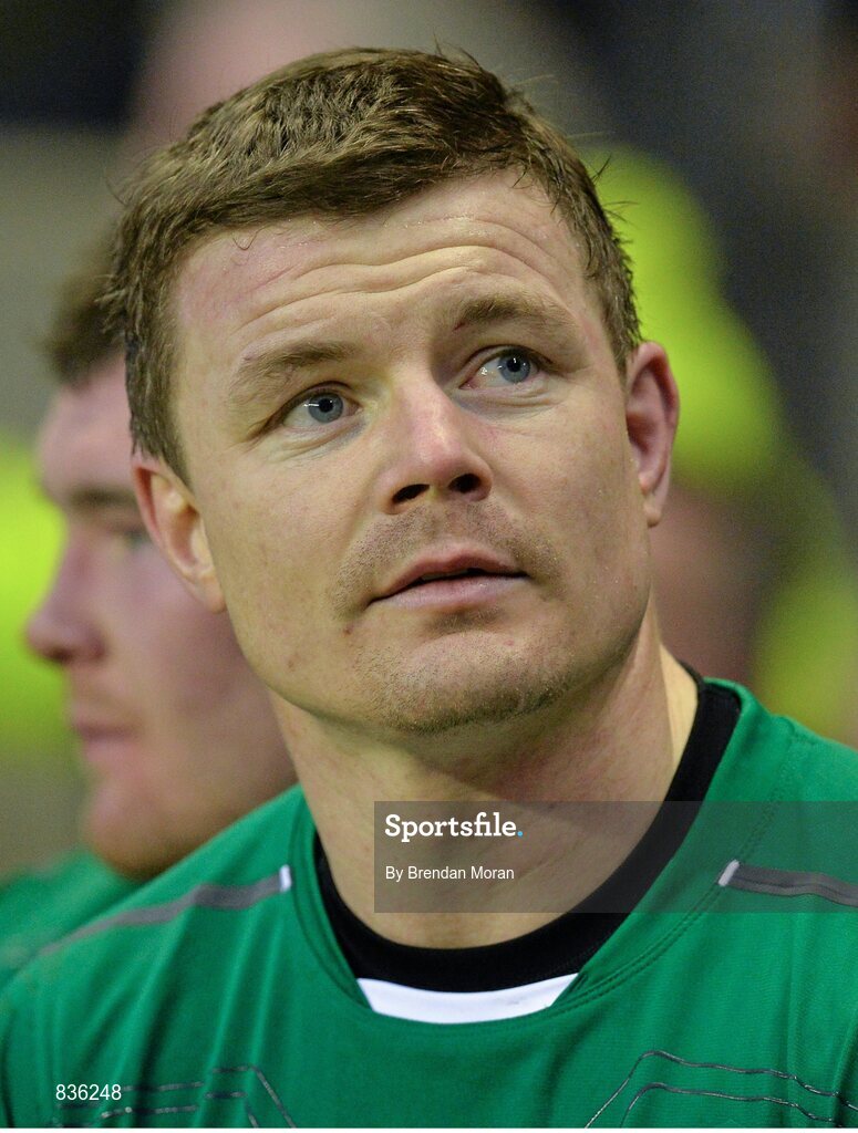 22 February 2014; Ireland's Brian O'Driscoll at the final whistle. RBS Six Nations Rugby Championship, England v Ireland. Twickenham Stadium, Twickenham, London, England. Picture credit: Brendan Moran / SPORTSFILE