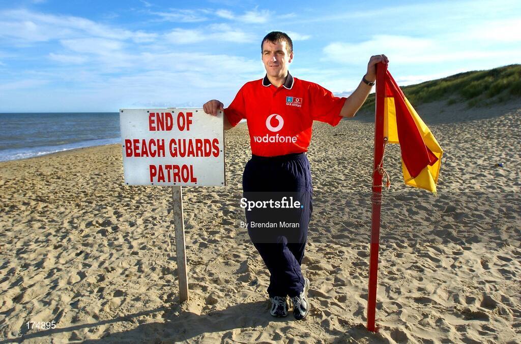 6 August 2004; Wexford hurler Liam Dunne. Morriscastle Beach, Co. Wexford. Picture credit; Brendan Moran / SPORTSFILE