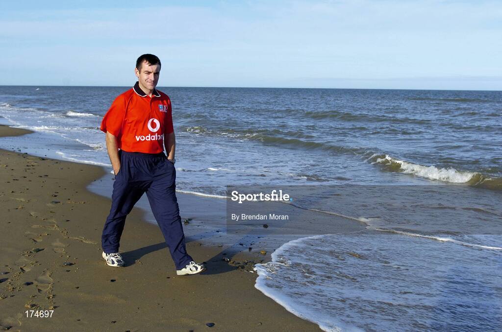 6 August 2004; Wexford hurler Liam Dunne. Morriscastle Beach, Co. Wexford. Picture credit; Brendan Moran / SPORTSFILE
