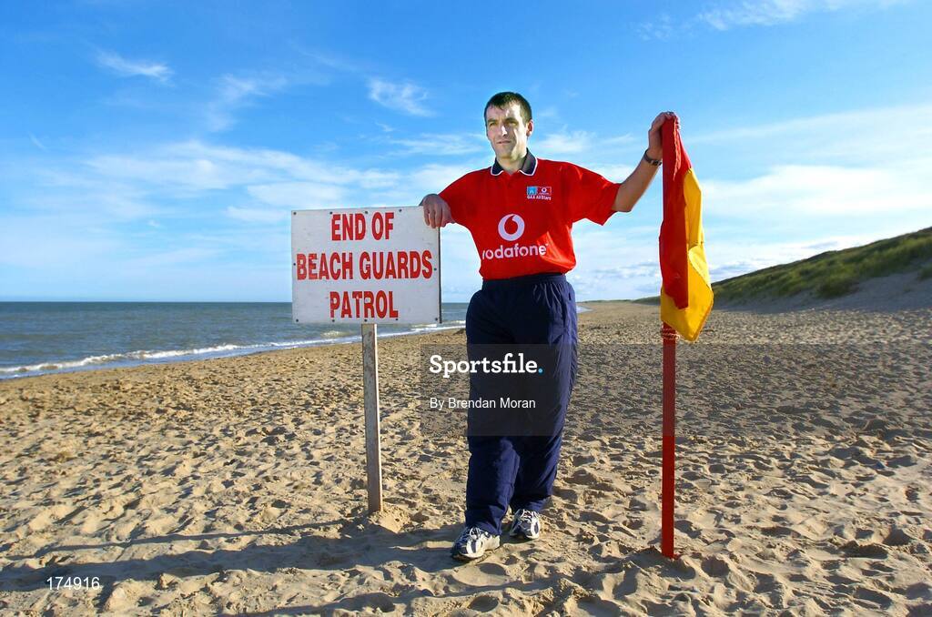 6 August 2004; Wexford hurler Liam Dunne. Morriscastle Beach, Co. Wexford. Picture credit; Brendan Moran / SPORTSFILE