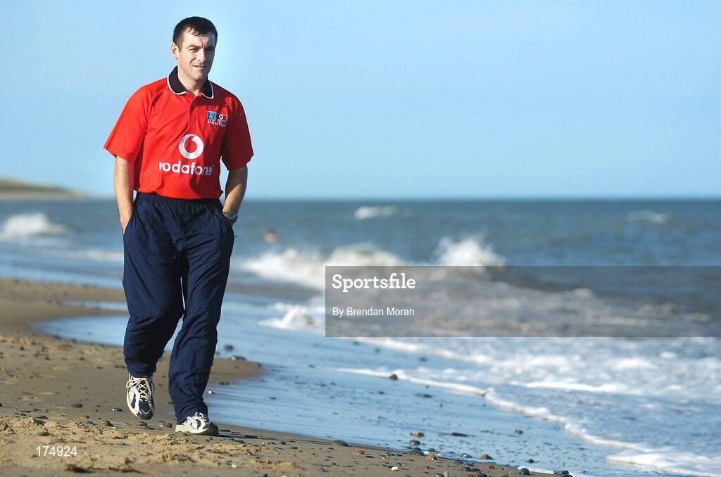 6 August 2004; Wexford hurler Liam Dunne. Morriscastle Beach, Co. Wexford. Picture credit; Brendan Moran / SPORTSFILE