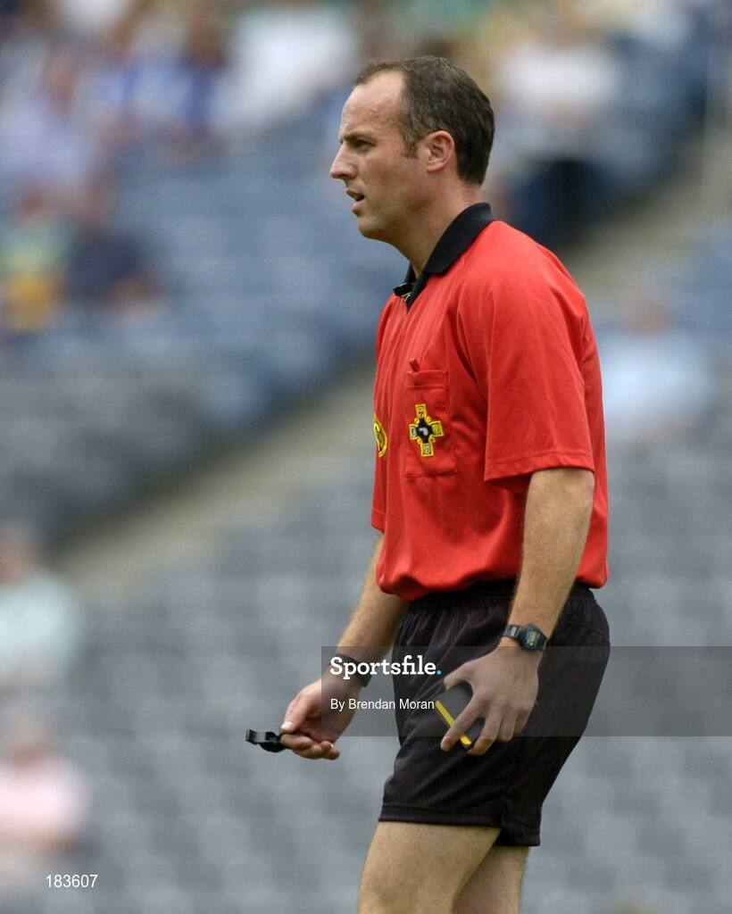 17 July 2005; Cormac Reilly, Referee. Leinster Minor Football Championship Final, Offaly v Laois, Croke Park, Dublin. Picture credit; Brendan Moran / SPORTSFILE