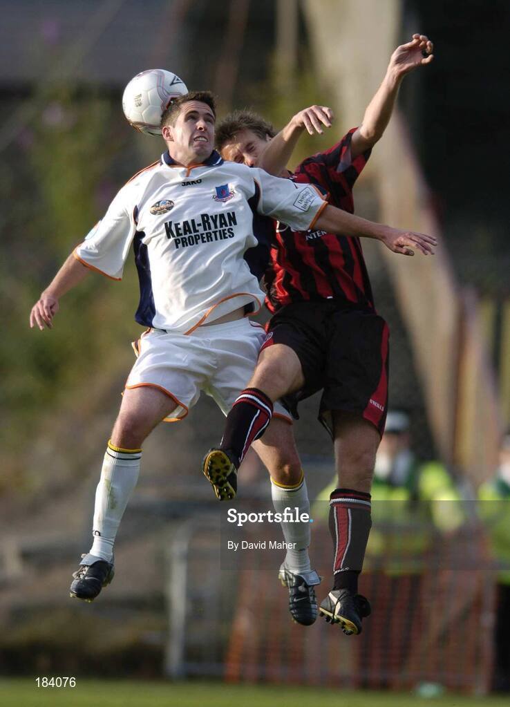 22 July 2005; Stephen Bradley, Drogheda United, in action against Kevin Hunt, Bohemians. eircom League, Premier Division, Bohemians v Drogheda United, Dalymount Park, Dublin. Picture credit; David Maher / SPORTSFILE