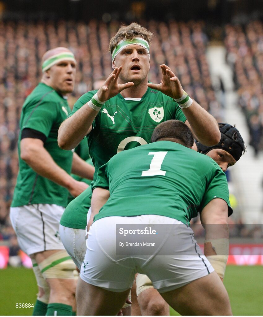 22 February 2014; Jamie Heaslip, Ireland. RBS Six Nations Rugby Championship, England v Ireland. Twickenham Stadium, Twickenham, London, England. Picture credit: Brendan Moran / SPORTSFILE