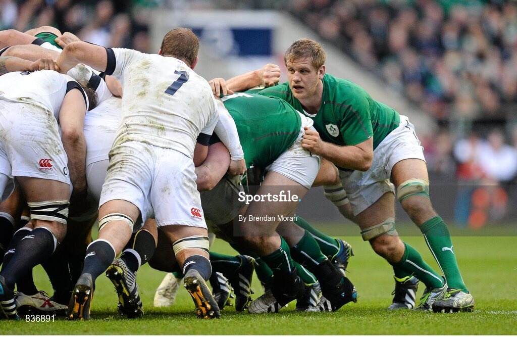 22 February 2014; Chris Henry, Ireland. RBS Six Nations Rugby Championship, England v Ireland. Twickenham Stadium, Twickenham, London, England. Picture credit: Brendan Moran / SPORTSFILE