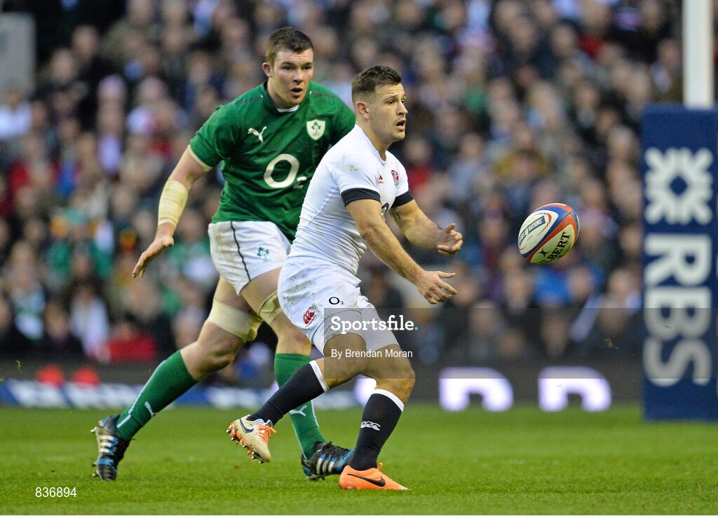 22 February 2014; Danny Care, England, in action against Peter O'Mahony, Ireland. RBS Six Nations Rugby Championship, England v Ireland. Twickenham Stadium, Twickenham, London, England. Picture credit: Brendan Moran / SPORTSFILE