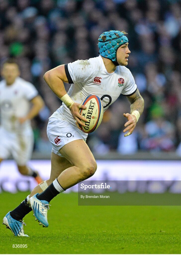 22 February 2014; Jack Nowell, England. RBS Six Nations Rugby Championship, England v Ireland. Twickenham Stadium, Twickenham, London, England. Picture credit: Brendan Moran / SPORTSFILE