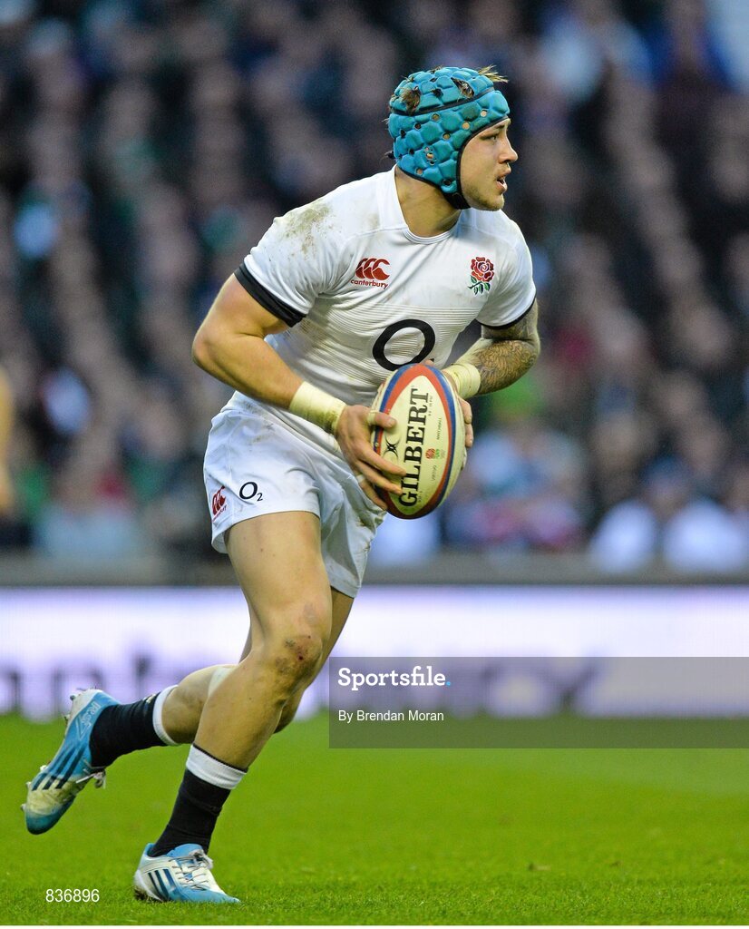 22 February 2014; Jack Nowell, England. RBS Six Nations Rugby Championship, England v Ireland. Twickenham Stadium, Twickenham, London, England. Picture credit: Brendan Moran / SPORTSFILE
