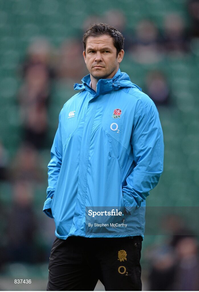 22 February 2014; England backs coach Andy Farrell. RBS Six Nations Rugby Championship, England v Ireland, Twickenham Stadium, Twickenham, London, England. Picture credit: Stephen McCarthy / SPORTSFILE