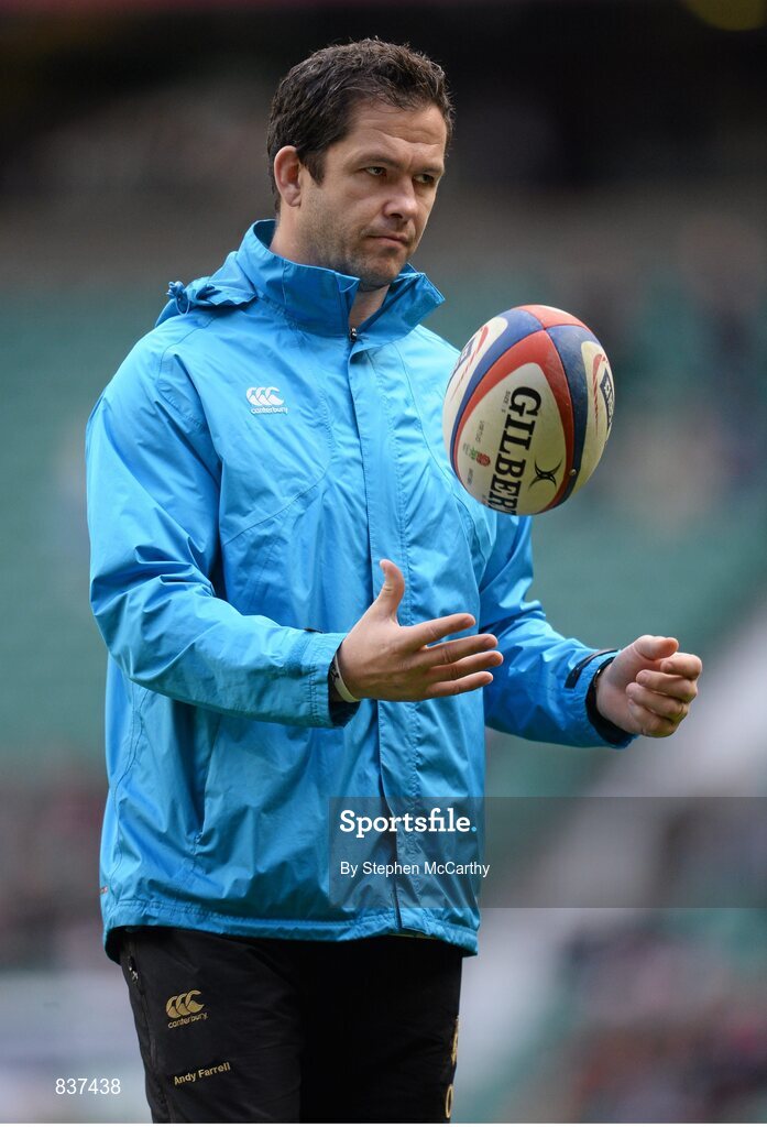 22 February 2014; England backs coach Andy Farrell. RBS Six Nations Rugby Championship, England v Ireland, Twickenham Stadium, Twickenham, London, England. Picture credit: Stephen McCarthy / SPORTSFILE