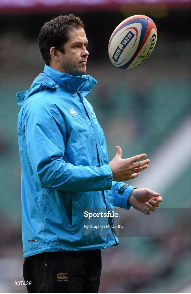 22 February 2014; England backs coach Andy Farrell. RBS Six Nations Rugby Championship, England v Ireland, Twickenham Stadium, Twickenham, London, England. Picture credit: Stephen McCarthy / SPORTSFILE