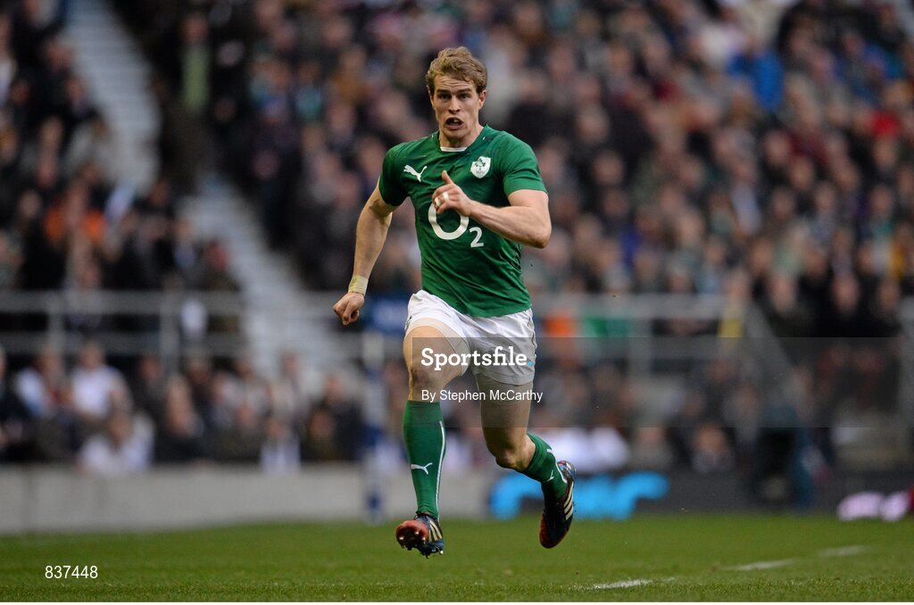 22 February 2014; Andrew Trimble, Ireland. RBS Six Nations Rugby Championship, England v Ireland, Twickenham Stadium, Twickenham, London, England. Picture credit: Stephen McCarthy / SPORTSFILE