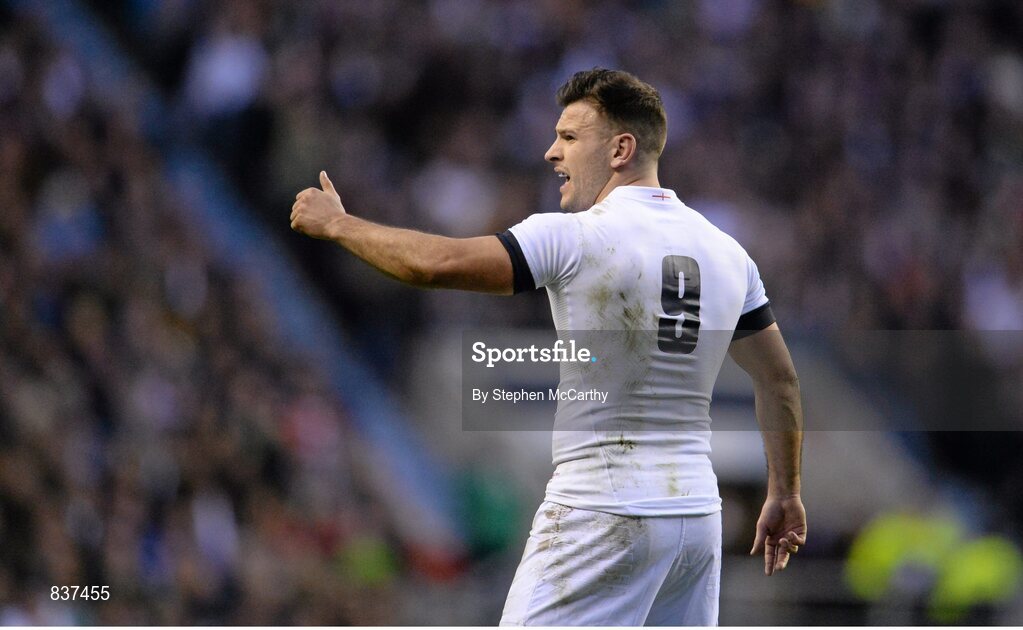 22 February 2014; Danny Care, England. RBS Six Nations Rugby Championship, England v Ireland, Twickenham Stadium, Twickenham, London, England. Picture credit: Stephen McCarthy / SPORTSFILE