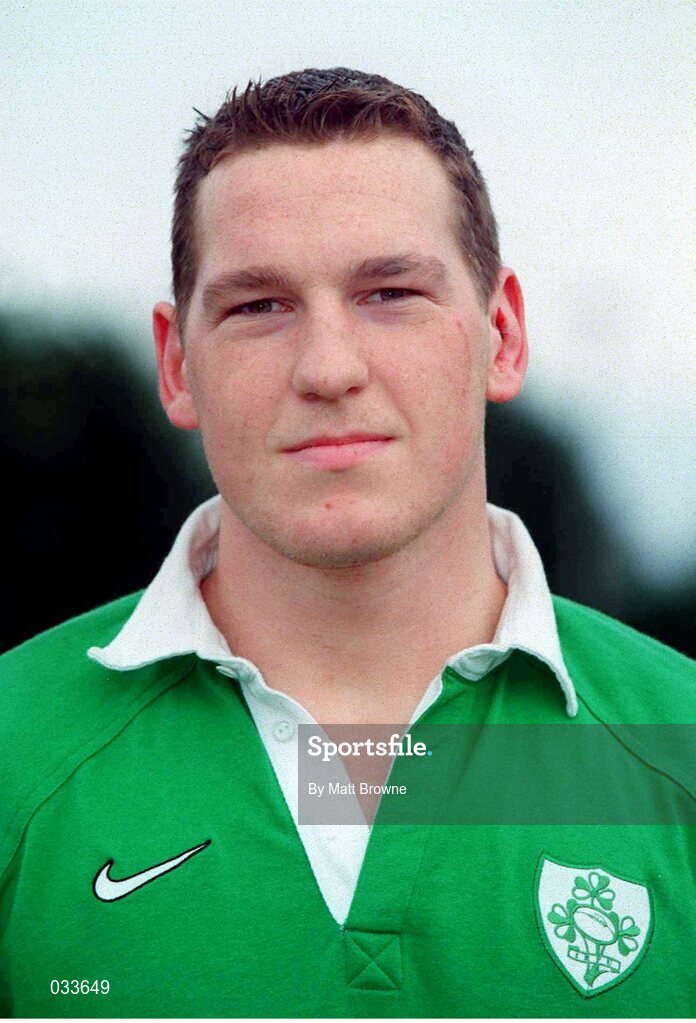 1 February 2000; Robert Casey, Ireland. Ireland Rugby Squad Portraits. Picture credit: Matt Browne / SPORTSFILE