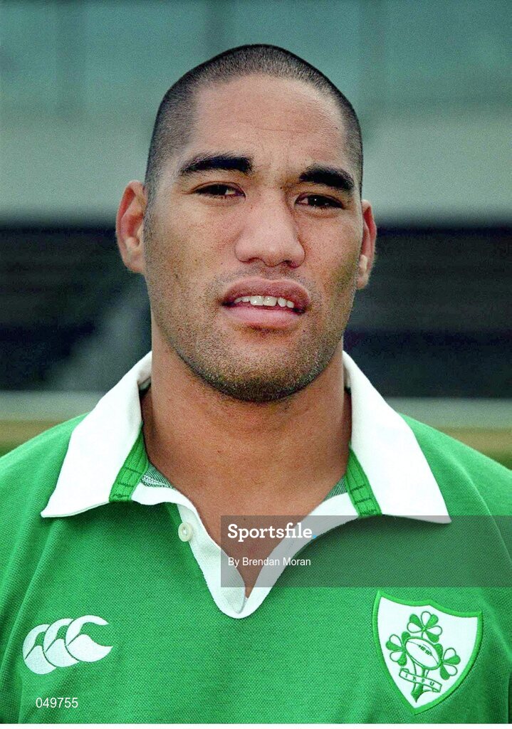 24 October 2000; Junior Charlie, Ireland. Ireland Rugby Squad Portraits. Picture credit: Brendan Moran / SPORTSFILE