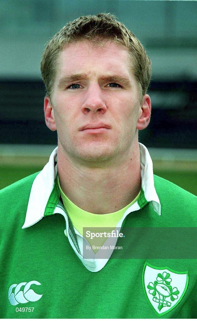 24 October 2000; Denver Rumney, Ireland. Ireland Rugby Squad Portraits. Picture credit: Brendan Moran / SPORTSFILE