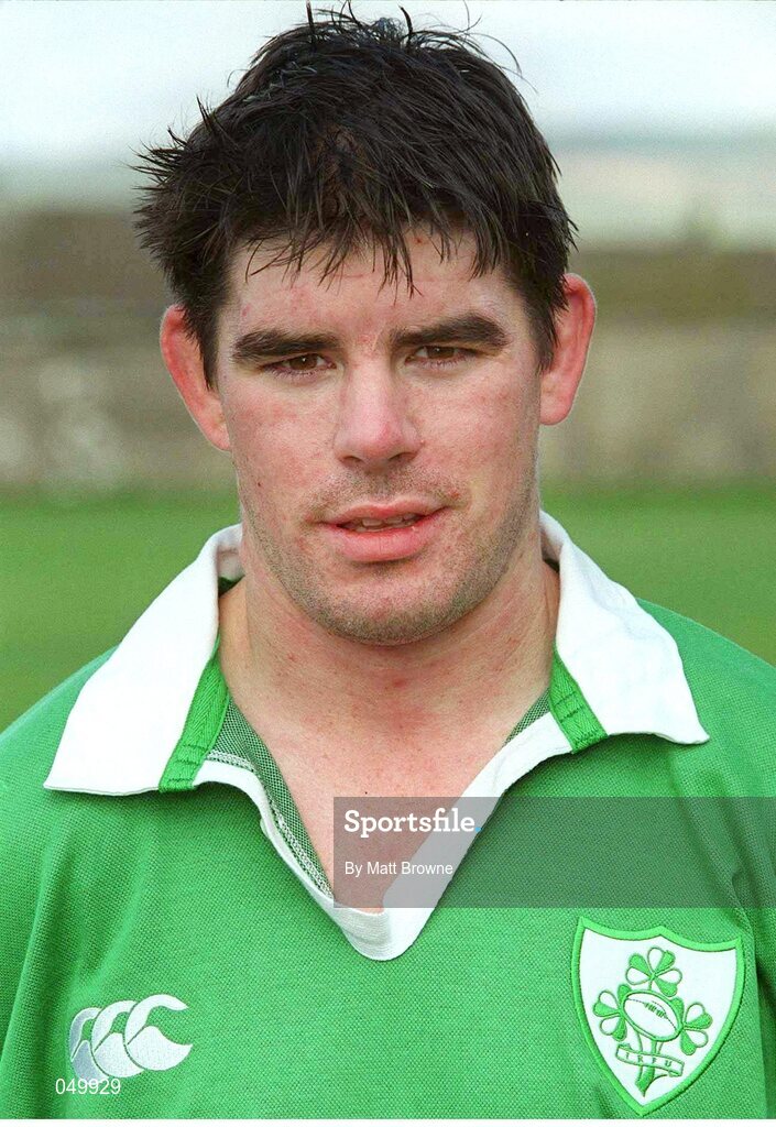 24 October 2000; James Blaney, Ireland. Ireland Rugby Squad Portraits. Picture credit: Matt Browne / SPORTSFILE