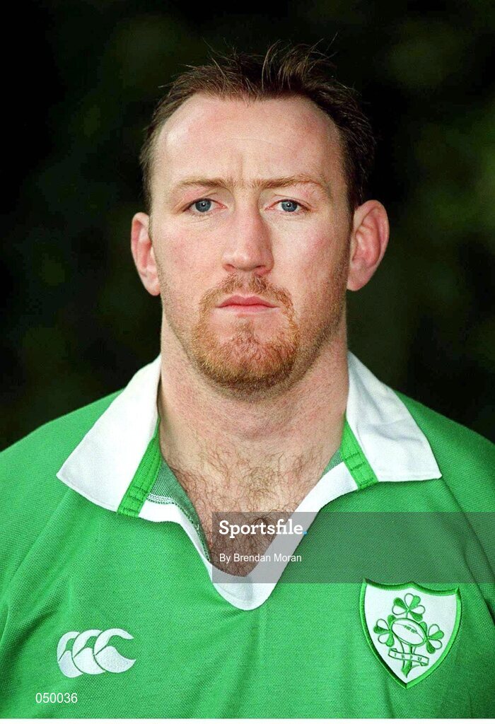 23 October 2000; Trevor Brennan, Ireland. Ireland Rugby Squad Portraits. Picture credit: Brendan Moran / SPORTSFILE