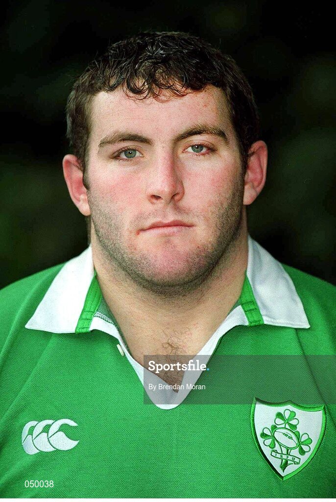 23 October 2000; Steven Baretto, Ireland. Ireland Rugby Squad Portraits. Picture credit: Brendan Moran / SPORTSFILE