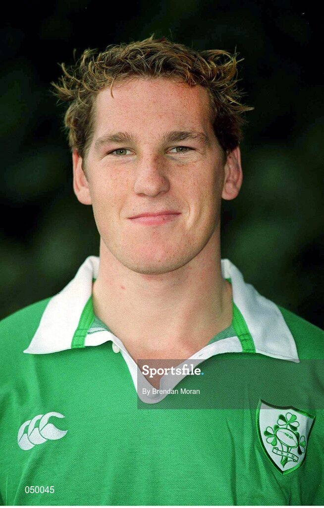 23 October 2000; Robert Casey, Ireland. Ireland Rugby Squad Portraits. Picture credit: Brendan Moran / SPORTSFILE