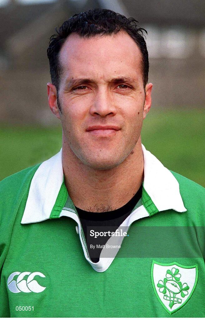 24 October 2000; Mike Mullins, Ireland. Ireland Rugby Squad Portraits. Picture credit: Matt Browne / SPORTSFILE