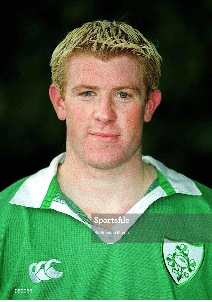 23 October 2000; Mark McHugh, Ireland. Ireland Rugby Squad Portraits. Picture credit: Brendan Moran / SPORTSFILE