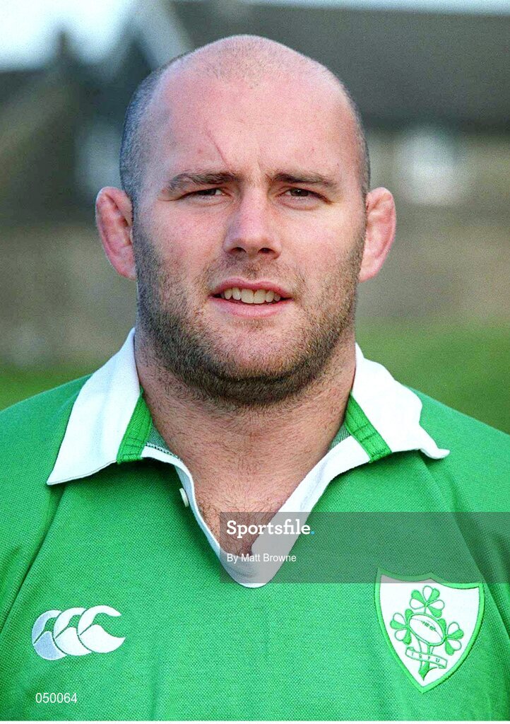 24 October 2000; John Hayes, Ireland. Ireland Rugby Squad Portraits. Picture credit: Matt Browne / SPORTSFILE