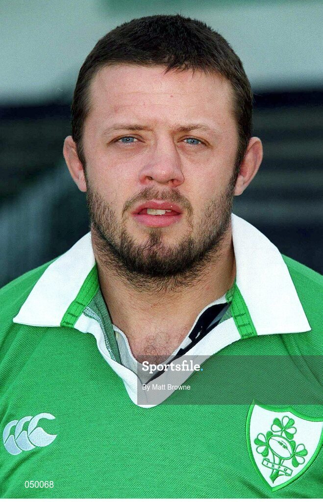 24 October 2000; Ian Dillon, Ireland. Ireland Rugby Squad Portraits. Picture credit: Matt Browne / SPORTSFILE