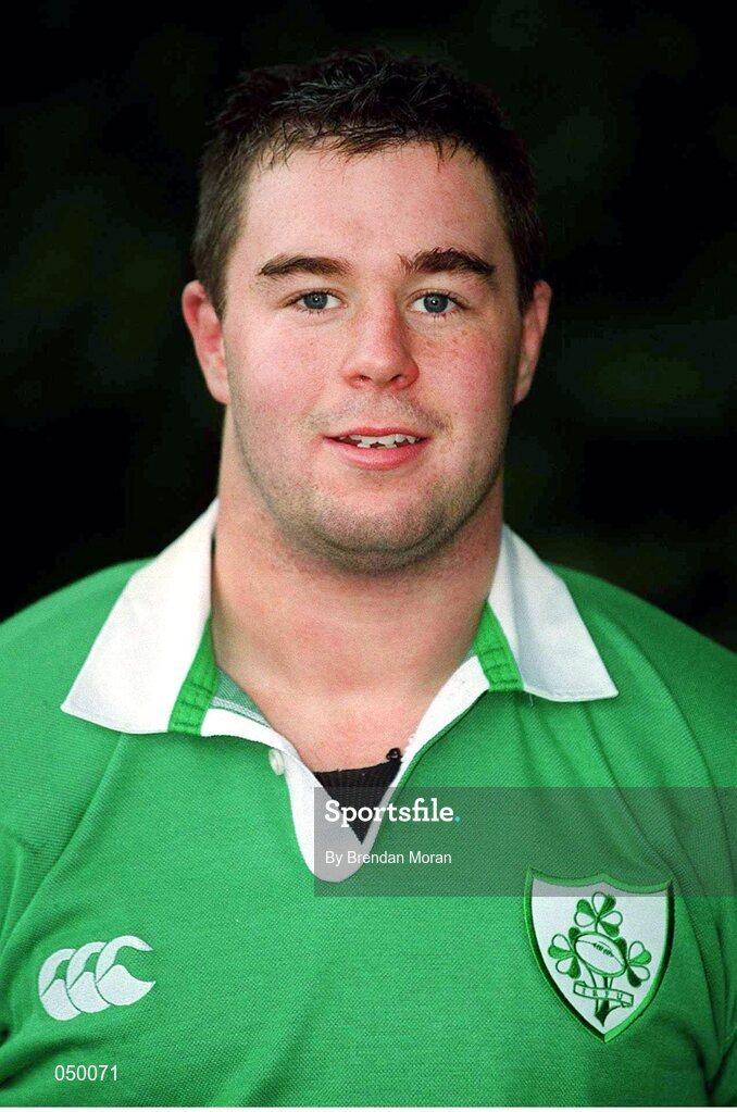 23 October 2000; Gavin Hickie, Ireland. Ireland Rugby Squad Portraits. Picture credit: Brendan Moran / SPORTSFILE