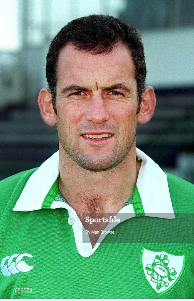 24 October 2000; Eric Elwood, Ireland. Ireland Rugby Squad Portraits. Picture credit: Matt Browne / SPORTSFILE