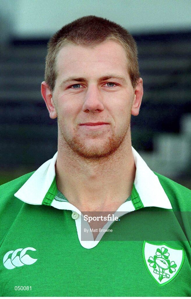 24 October 2000; Colm Rigney, Ireland. Ireland Rugby Squad Portraits. Picture credit: Matt Browne / SPORTSFILE