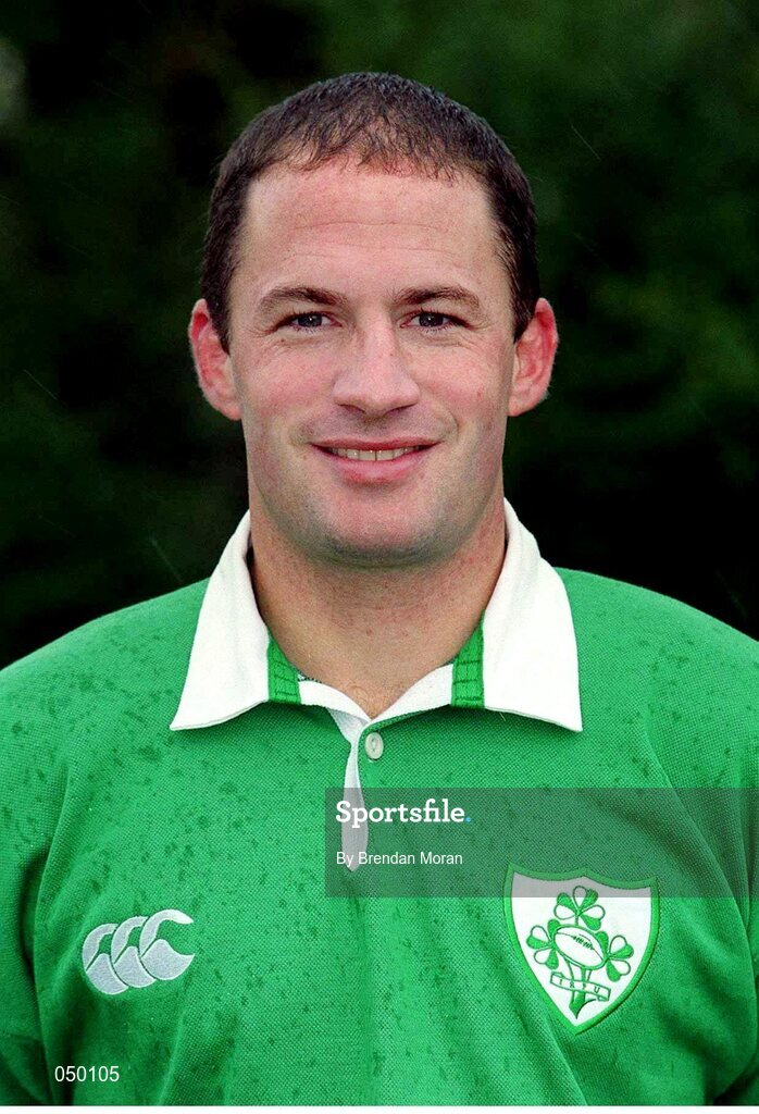 31 October 2000; David Humphreys, Ireland. Ireland Rugby Squad Portraits. Picture credit: Brendan Moran / SPORTSFILE