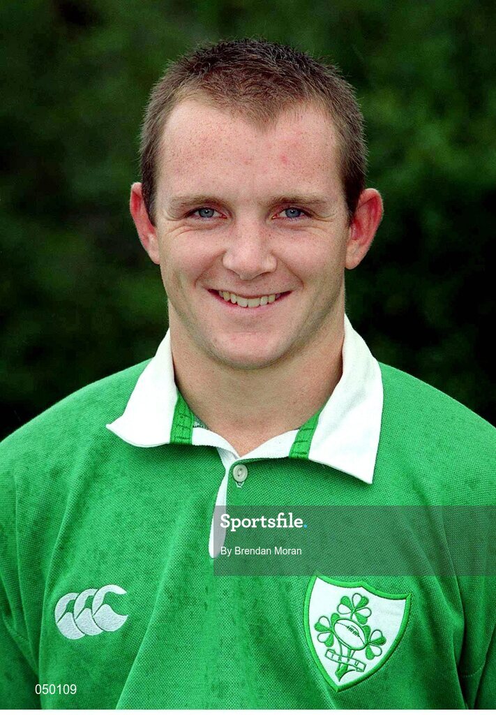 31 October 2000; Sheldon Coulter, Ireland. Ireland Rugby Squad Portraits. Picture credit: Brendan Moran / SPORTSFILE