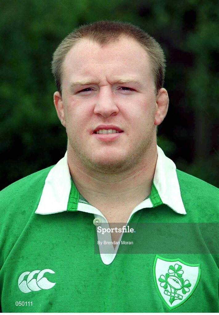 31 October 2000; Richie Weir, Ireland. Ireland Rugby Squad Portraits. Picture credit: Brendan Moran / SPORTSFILE