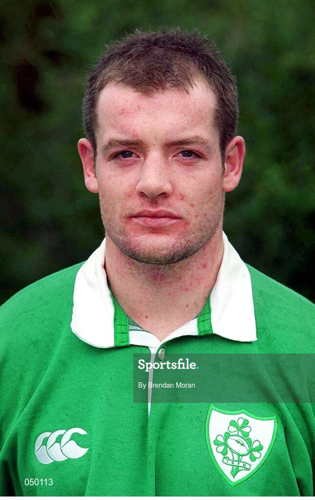 31 October 2000; James Topping, Ireland. Ireland Rugby Squad Portraits. Picture credit: Brendan Moran / SPORTSFILE