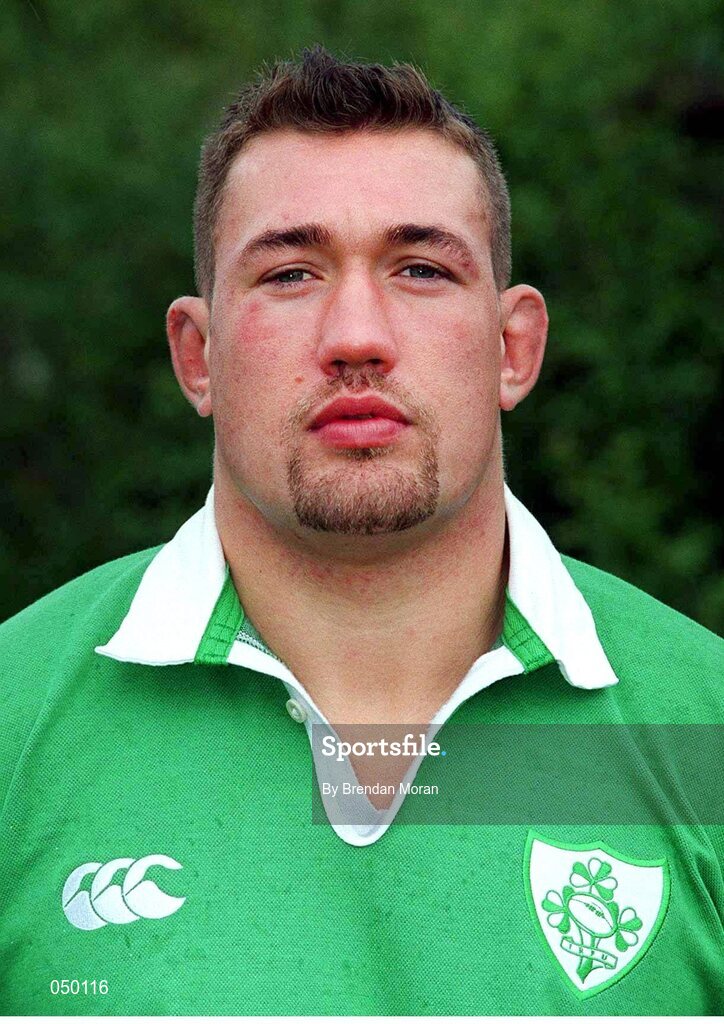 31 October 2000; Justin Fitzpatrick, Ireland. Ireland Rugby Squad Portraits. Picture credit: Brendan Moran / SPORTSFILE