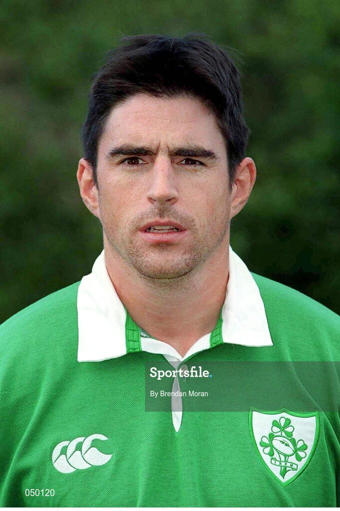 31 October 2000; Niall Malone, Ireland. Ireland Rugby Squad Portraits. Picture credit: Brendan Moran / SPORTSFILE