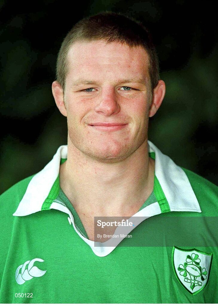31 October 2000; Malcolm O'Kelly, Ireland. Ireland Rugby Squad Portraits. Picture credit: Brendan Moran / SPORTSFILE